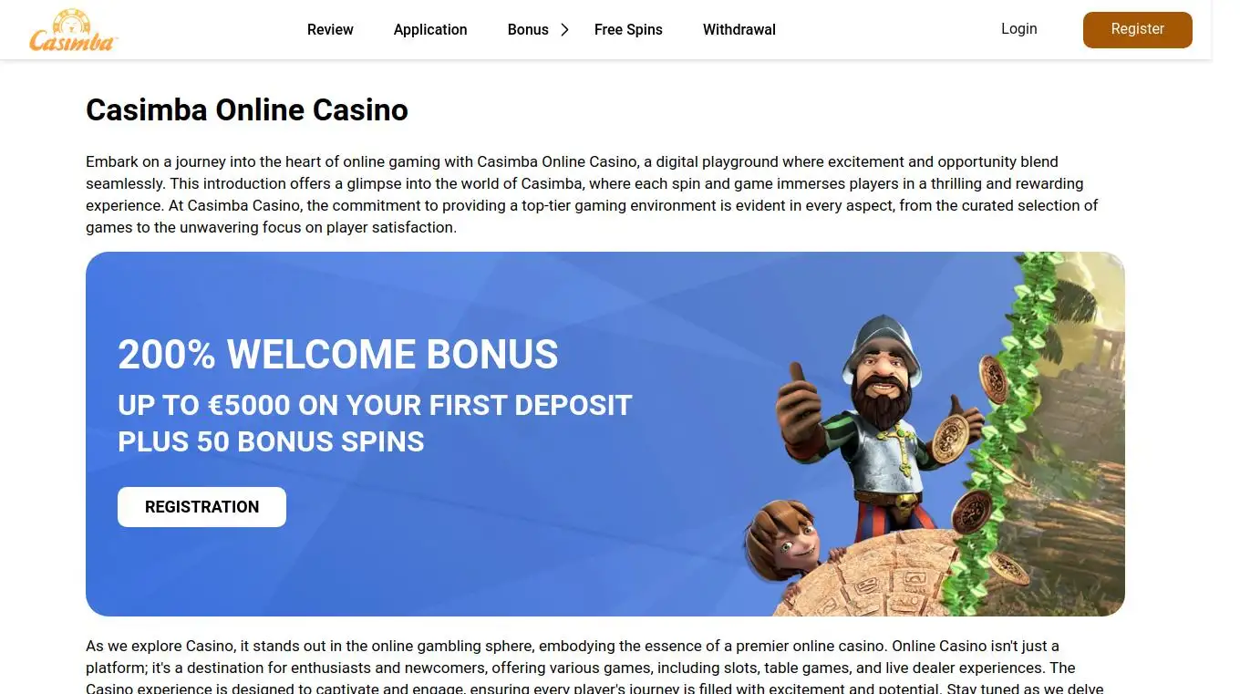 Review of the Registration Process at Casimba